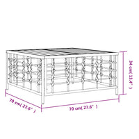Thumbnail for Gartentisch Anthrazit 70x70x34 cm Poly Rattan