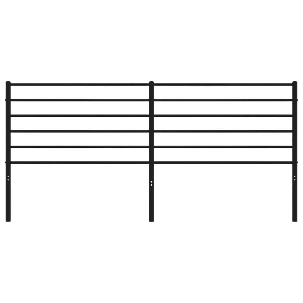 Kopfteil Metall Schwarz 180 cm