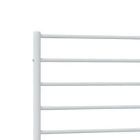 Thumbnail for Bettgestell mit Kopfteil Metall Weiß 100x200 cm