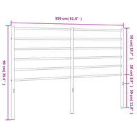Thumbnail for Kopfteil Metall Weiß 150 cm