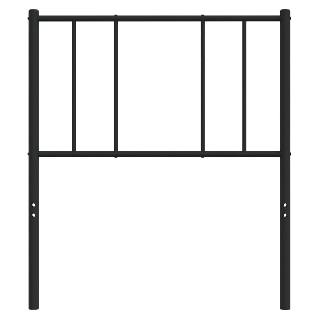 Kopfteil Metall Schwarz 75 cm