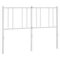 Thumbnail for Kopfteil Metall Weiß 135 cm