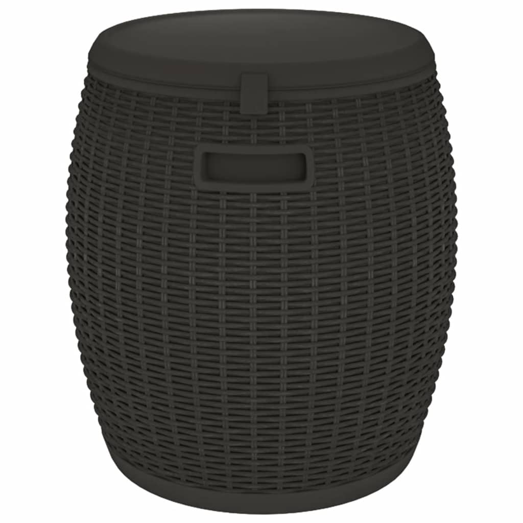 4-in-1 Gartenbox Schwarz Polypropylen
