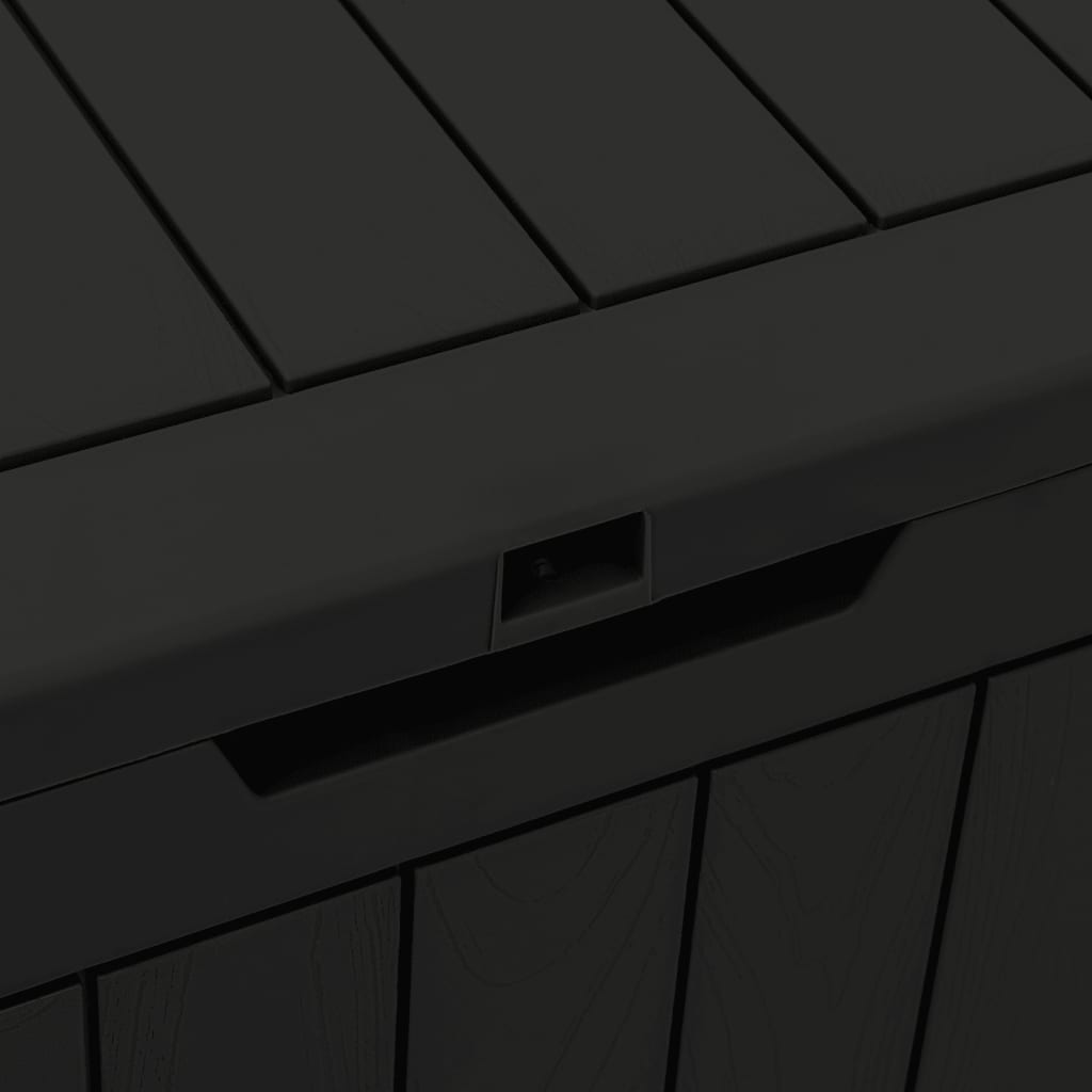 Gartenbox Schwarz 55,5x43x53 cm Polypropylen