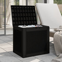 Thumbnail for Gartenbox Schwarz 55,5x43x53 cm Polypropylen