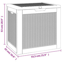Thumbnail for Gartenbox Schwarz 55,5x43x53 cm Polypropylen