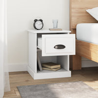 Thumbnail for Nachttisch Weiß 39x39x47,5 cm Holzwerkstoff