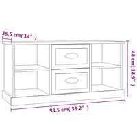 Thumbnail for TV-Schrank Räuchereiche 99,5x35,5x48 cm Holzwerkstoff