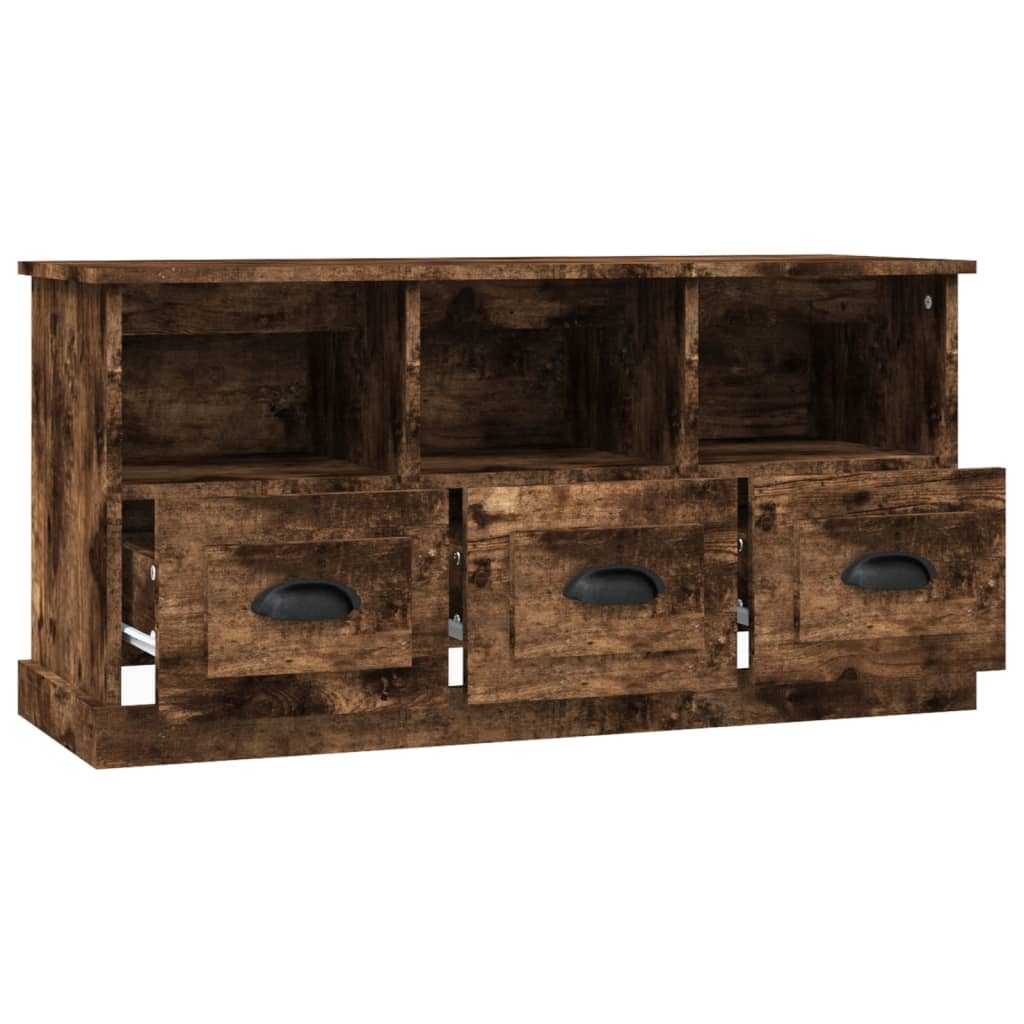 TV-Schrank Räuchereiche 100x35x50 cm Holzwerkstoff