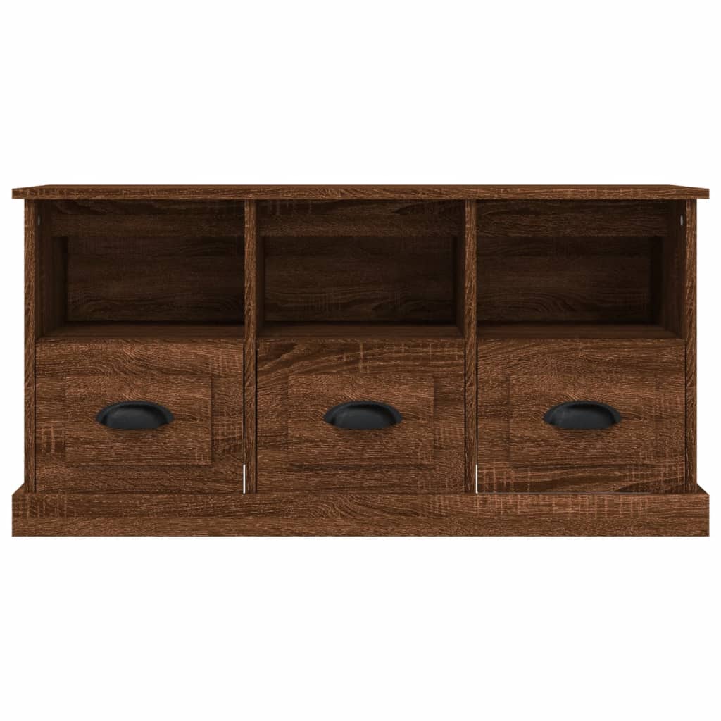 TV-Schrank Braun Eichen-Optik 100x35x50 cm Holzwerkstoff