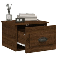 Thumbnail for Wand-Nachttische 2 Stk. Braun Eichen-Optik 41,5x36x28 cm