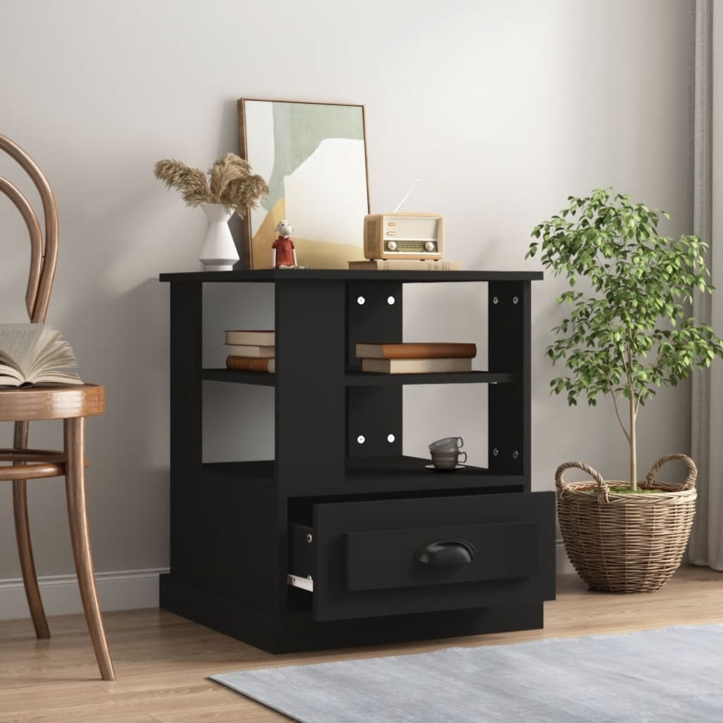 Beistelltisch Schwarz 50x50x60 cm Holzwerkstoff