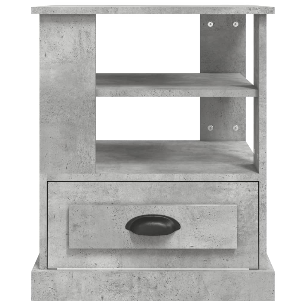 Beistelltisch Betongrau 50x50x60 cm Holzwerkstoff