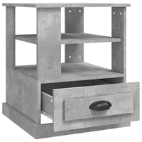 Thumbnail for Beistelltisch Betongrau 50x50x60 cm Holzwerkstoff