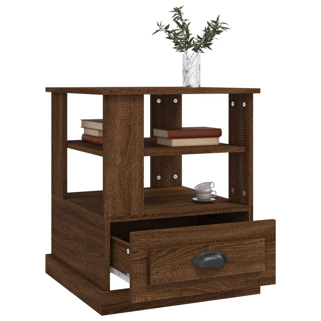 Beistelltisch Braun Eichen-Optik 50x50x60 cm Holzwerkstoff
