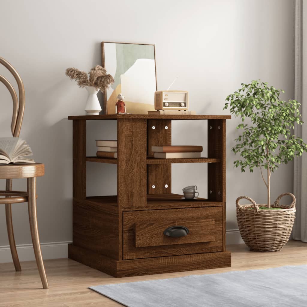 Beistelltisch Braun Eichen-Optik 50x50x60 cm Holzwerkstoff