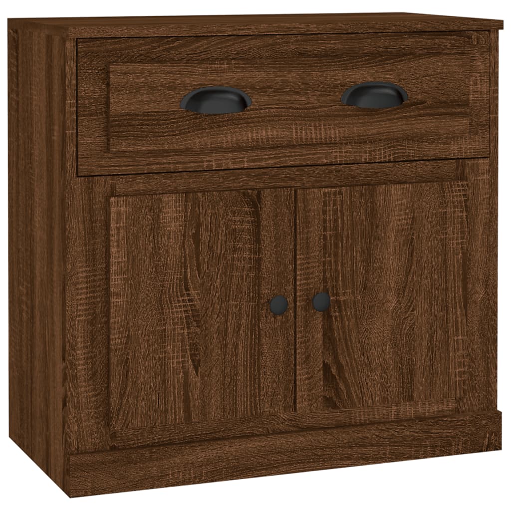 Sideboard Braun Eichen-Optik 70x35,5x67,5 cm Holzwerkstoff