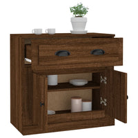 Thumbnail for Sideboard Braun Eichen-Optik 70x35,5x67,5 cm Holzwerkstoff