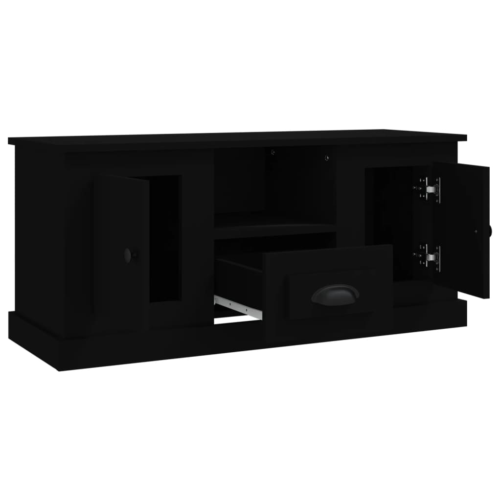 TV-Schrank Schwarz 100x35,5x45 cm Holzwerkstoff