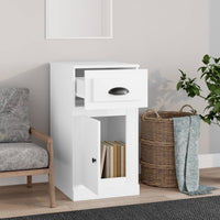 Thumbnail for Beistellschrank mit Schublade Weiß 40x50x75 cm Holzwerkstoff