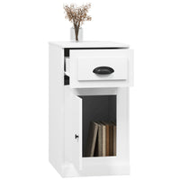 Thumbnail for Beistellschrank mit Schublade Weiß 40x50x75 cm Holzwerkstoff