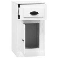 Thumbnail for Beistellschrank mit Schublade Weiß 40x50x75 cm Holzwerkstoff