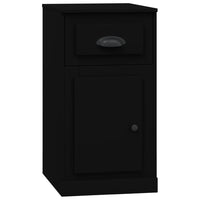 Thumbnail for Beistellschrank mit Schublade Schwarz 40x50x75 cm Holzwerkstoff