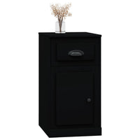 Thumbnail for Beistellschrank mit Schublade Schwarz 40x50x75 cm Holzwerkstoff
