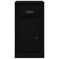 Thumbnail for Beistellschrank mit Schublade Schwarz 40x50x75 cm Holzwerkstoff