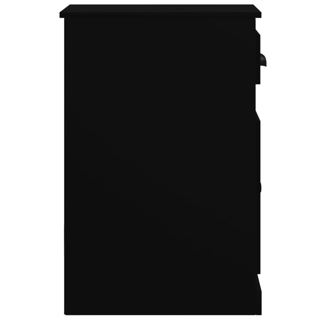 Beistellschrank mit Schublade Schwarz 40x50x75 cm Holzwerkstoff