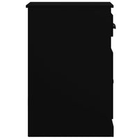 Thumbnail for Beistellschrank mit Schublade Schwarz 40x50x75 cm Holzwerkstoff