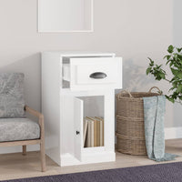 Thumbnail for Beistellschrank mit Schublade Hochglanz-Weiß 40x50x75 cm