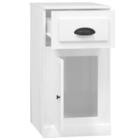 Thumbnail for Beistellschrank mit Schublade Hochglanz-Weiß 40x50x75 cm