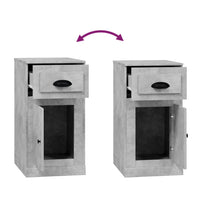 Thumbnail for Beistellschrank mit Schublade Betongrau 40x50x75 cm