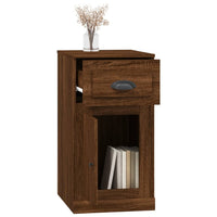 Thumbnail for Beistellschrank mit Schublade Braun Eichen-Optik 40x50x75 cm