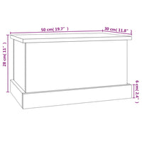 Thumbnail for Truhe Grau Sonoma 50x30x28 cm Holzwerkstoff