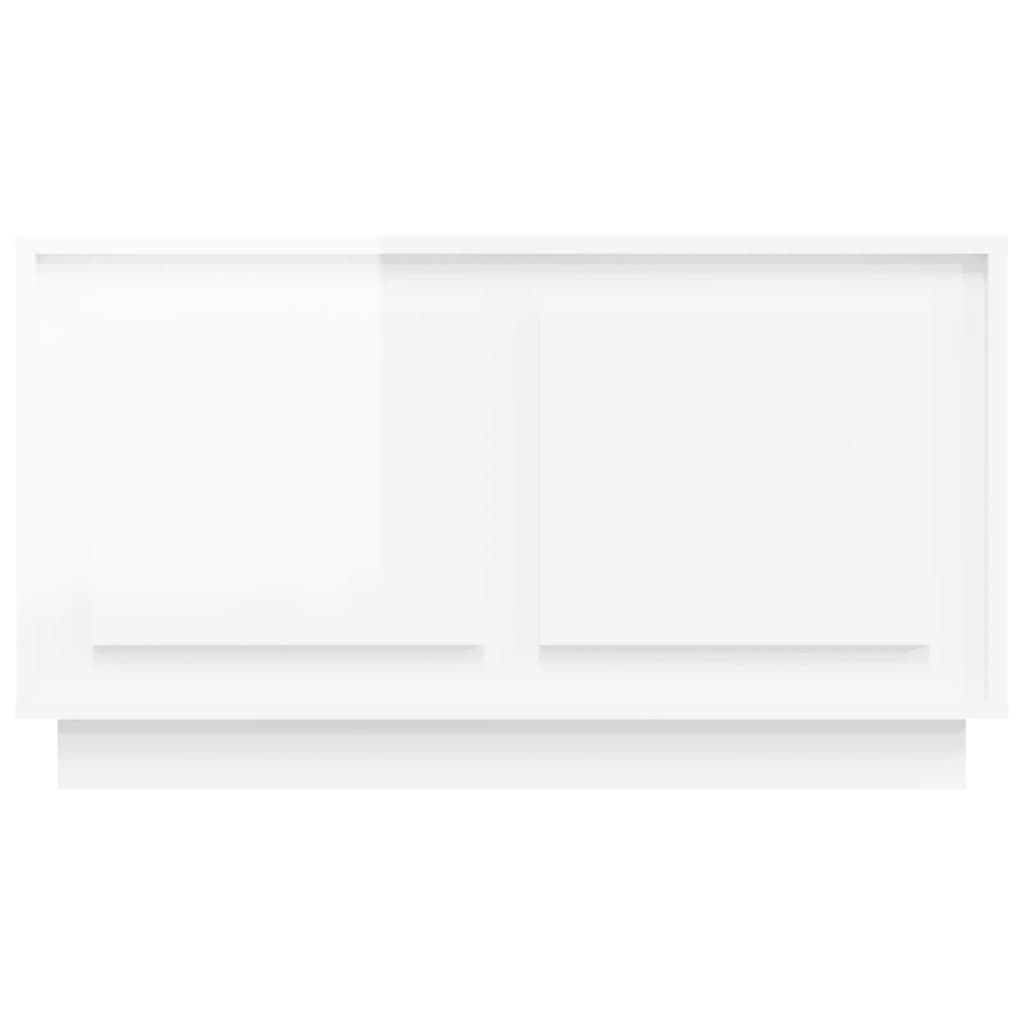 TV-Schrank Hochglanz-Weiß 80x35x45 cm Holzwerkstoff