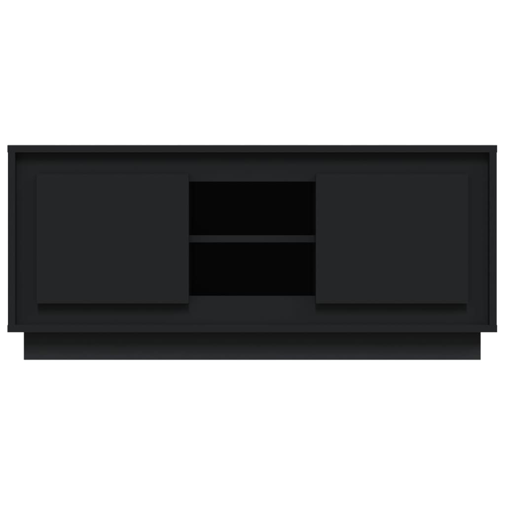 TV-Schrank Schwarz 102x35x45 cm Holzwerkstoff