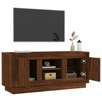 Thumbnail for TV-Schrank Braun Eichen-Optik 102x35x45 cm Holzwerkstoff