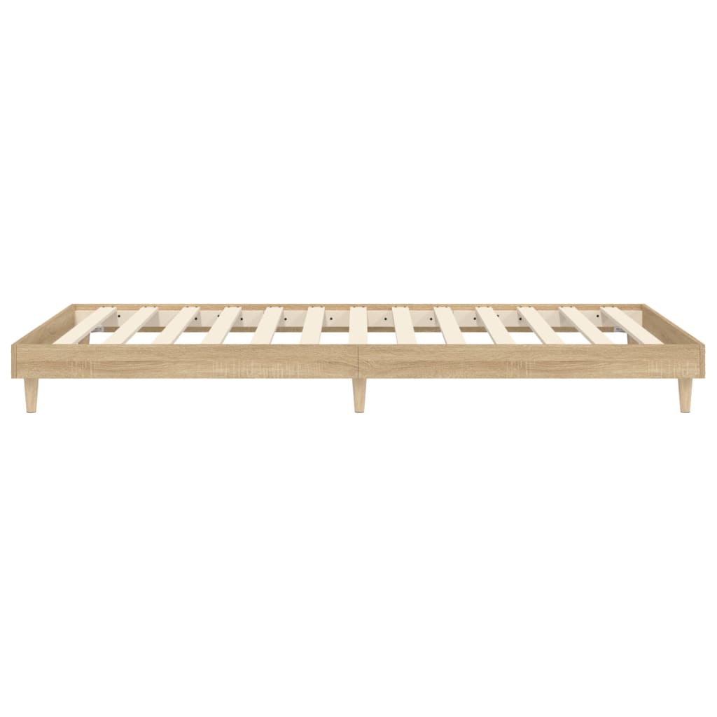 Bettgestell Sonoma-Eiche 90x190 cm Holzwerkstoff