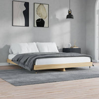 Thumbnail for Bettgestell Sonoma-Eiche 200x200 cm Holzwerkstoff