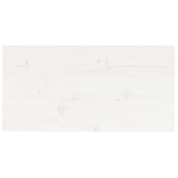 Thumbnail for Tischplatte Weiß 80x40x2,5 cm Massivholz Kiefer Rechteckig