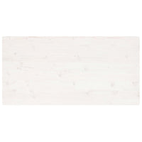 Thumbnail for Tischplatte Weiß 100x50x2,5 cm Massivholz Kiefer Rechteckig