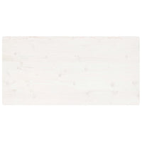 Thumbnail for Tischplatte Weiß 100x60x2,5 cm Massivholz Kiefer Rechteckig