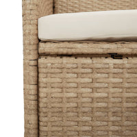 Thumbnail for 9-tlg. Garten-Essgruppe mit Kissen Beige Poly Rattan