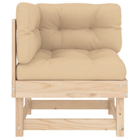 Thumbnail for Ecksofa mit Kissen Massivholz Kiefer