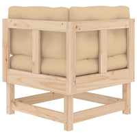 Thumbnail for Ecksofa mit Kissen Massivholz Kiefer