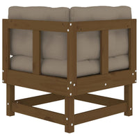 Thumbnail for Ecksofa mit Kissen Honigbraun Massivholz Kiefer