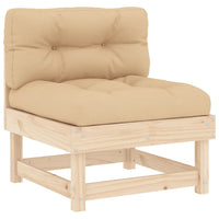 Thumbnail for Mittelsofa mit Kissen Massivholz Kiefer