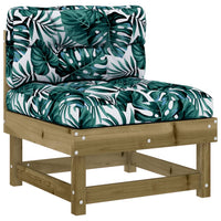 Thumbnail for Mittelsofa mit Kissen Kiefernholz Imprägniert